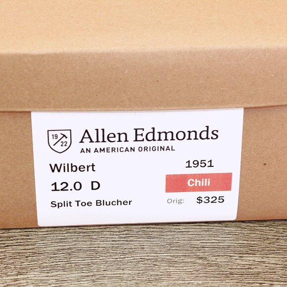 Allen Edmonds WILBERT 12 D Chili * add $15 Cedar Trees main image 8